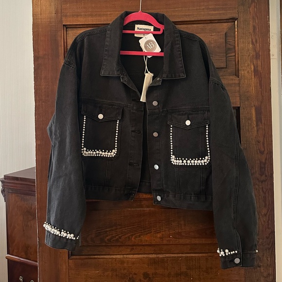 NWT black Jean jacket! - Picture 1 of 4